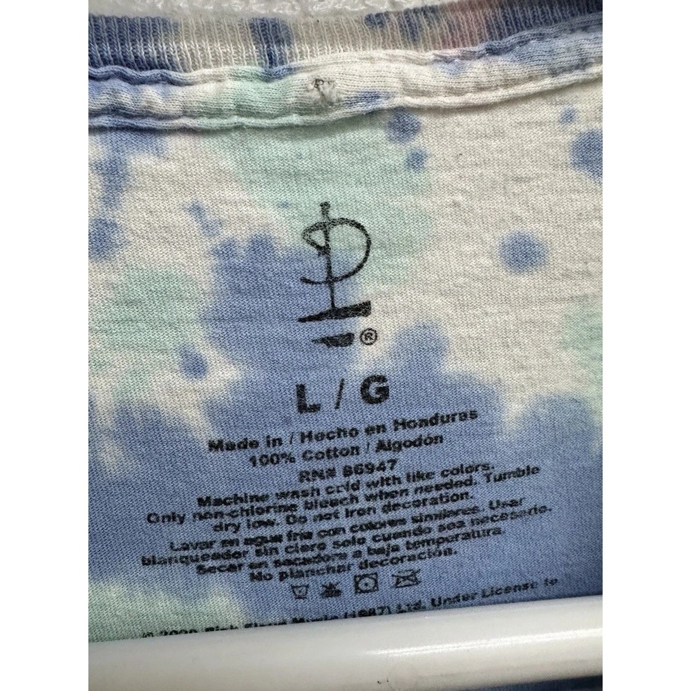 Pink Floyd London 1973 Mens Tour T Shirt Blue Tye Dye / Size Large - Picture 3 of 4